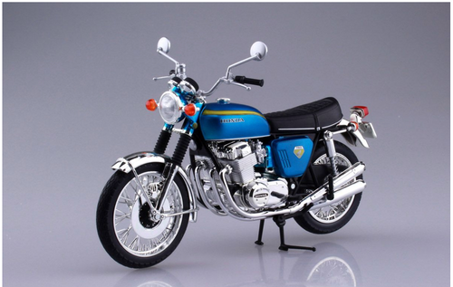 Aoshima - 1/12 Diecast Honda CB750 Four (K0) Candy Blue