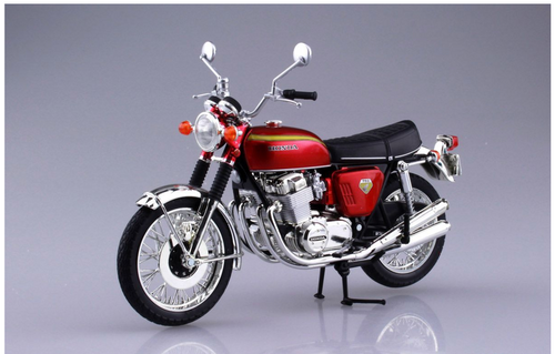 Aoshima - 1/12 Diecast Honda CB750 Four (K0) Candy Red