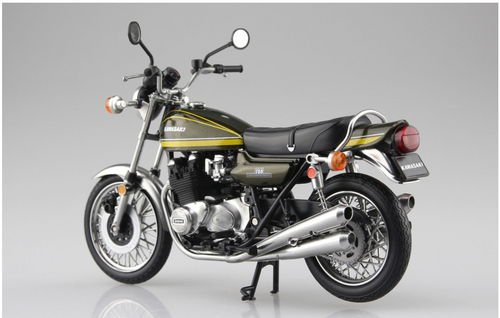 Aoshima - 1/12 Diecast Kawasaki 750RS(Z2) Yellow Tiger