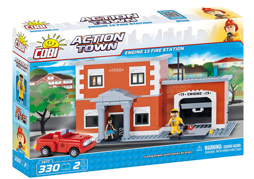 Cobi - Action Town 1477 Engine 13 Fire Station 330pcs