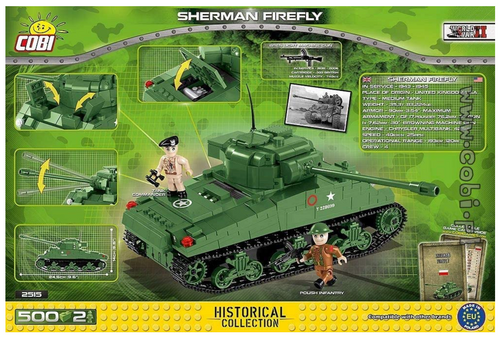Cobi - Small Army 2515 - Sherman Firefly 630pcs