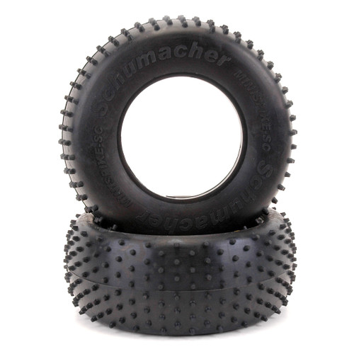 SCHUMACHER - SHORT COURSE MINI SPIKE TYRE - YELLOW