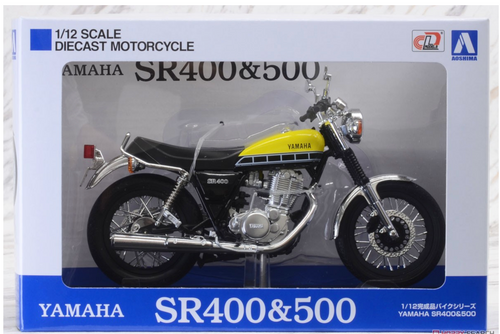 Aoshima 1 12 Diecast Yamaha SR400 Light Redish Yellow Solid Hobby aoshima-1-12-diecast-yamaha-sr400-light-redish-yellow-solid-hobby