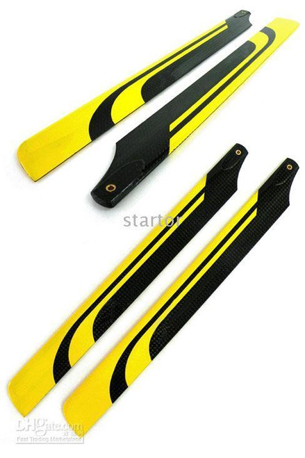 KDS Top End Carbon fiber blade 1193-3 yellow