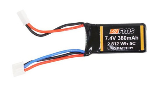FMS 2S 7.4V 380mAh Li-Po Battery for 1/18 FMS/ROC Hobby Vehicles