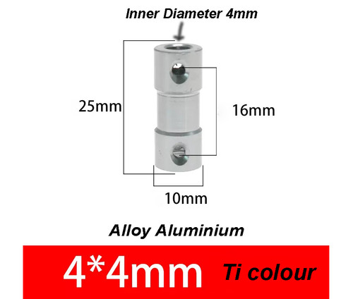 RC boat motor and drive shaft Connector 4mm to 4mm