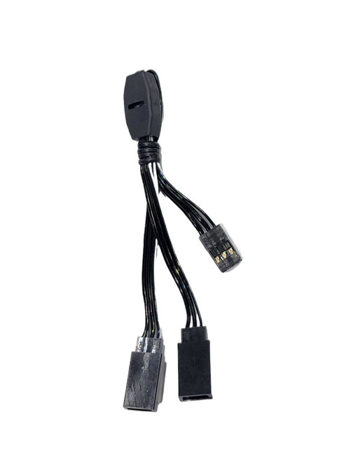 OMG 6'' 150mm Servo Y cable / Harness Rcomg/JR/Futaba Style Black color