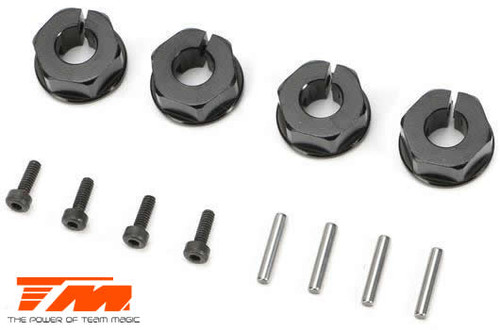Team Magic 510174 E5 Clamp Type Wheel Hex 12mm (4)