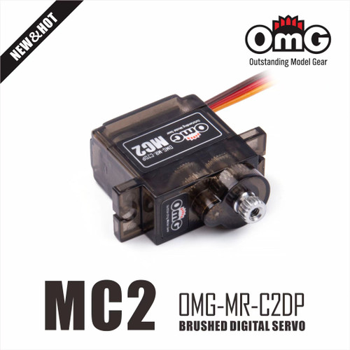 OMG 9g Metal Gear Micro Size Reverse Servo w/30cm Servo Cable (Black)