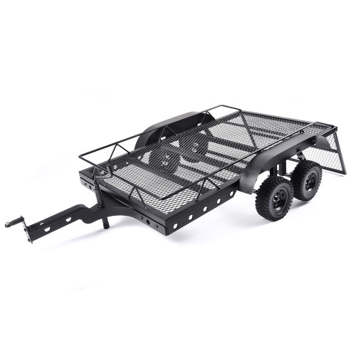 Hobbystation - Double Axle Car Trailer for 1/10th RC Cars (450x260mm bed size)