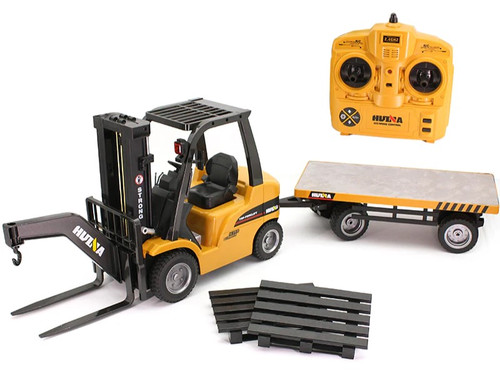 HUINA 1576 RC Forklift + Flat Bed (2024 Model) HUINA 1576 RC Forklift + Flat Bed (2024 Model)