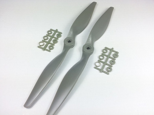 Gemfan 10 x 7 Nylon Propellers 2pcs Reverse (Grey)
