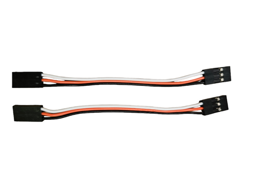 Jr male to male 100mm servo extension lead (2pcs) Jr male to male 100mm servo extension lead (2pcs)