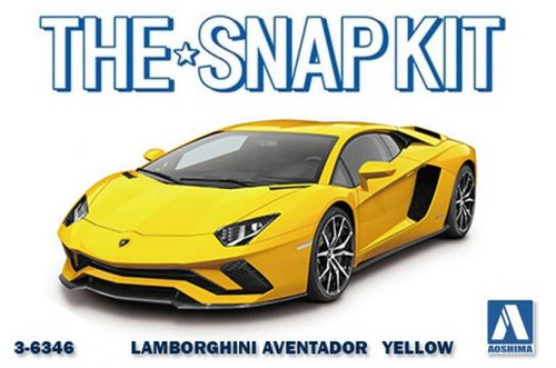 Aoshima 1/32 Lamborghini Aventador S Pearl Yellow - Snap Kit [3-6346]
