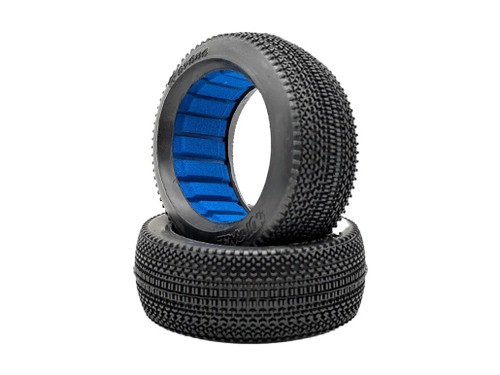 HOT RACE - Havana 1/8 Buggy Tires w/Inserts (2) (White - Wet/Cold Compound)