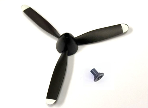 Volantex 2025 NEW RC 3-Blade Propeller for761-11 BF109, 761-12 Spitfire ( 1PCS) can fit old version as well