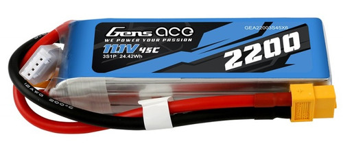 [D] Bateria 2200mAh 11.1V 45C 3S1P Lipo Pack XT60 Gens Ace