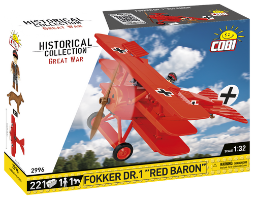 COBI-2996 HC GREAT WAR FOKKER DR.I "RED BARON" 221 PCS