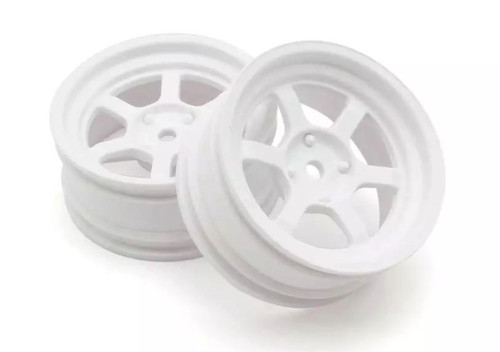 Kyosho 1/10 RAYS TE37V Wheels 5mm Offset White FZD2 2Pcs