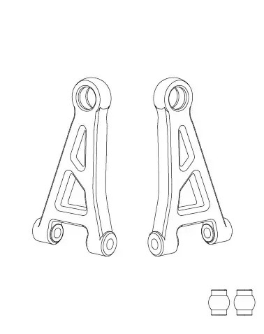 MJX 14210 Front Upper Suspension Arms [14210]