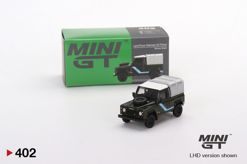 Mini GT Land Rover Defender 90 Pickup Bronze Green