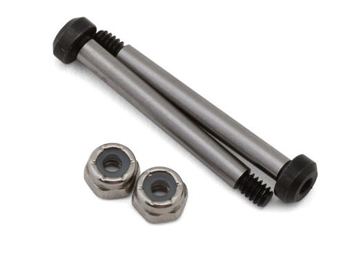 Koswork Team Associated RC10 Hardened Front Outer Hinge Pin (2) (32.7mm) w/Locknuts