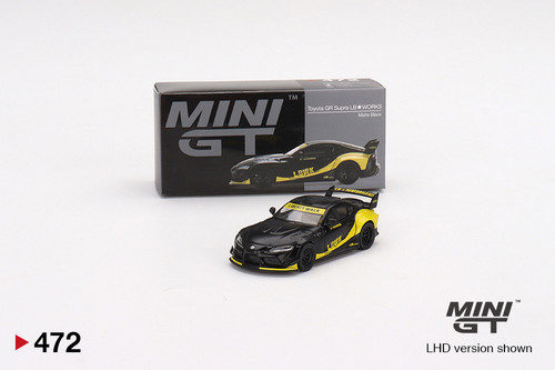 Mini GT Toyota GR Supra LB-Works Matte Black