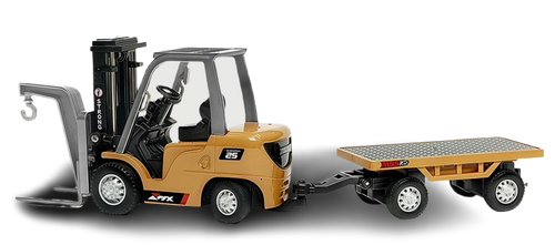 Z6754 1/64 Construction Vehicle 2.4G Mini RC Alloy Forklift + Trailer