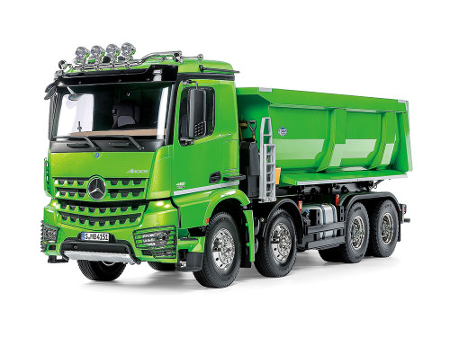 Tamiya 47523 - 1/14 Mercedes Benz Arocs 4151 Candy Green Collector Tipper Kit  [47523]