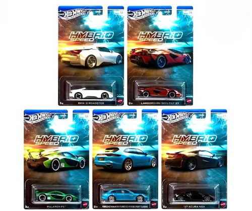 Hot wheels Silver series 2025 Hybrid Speed Complete Set of 5 GDG44-957P