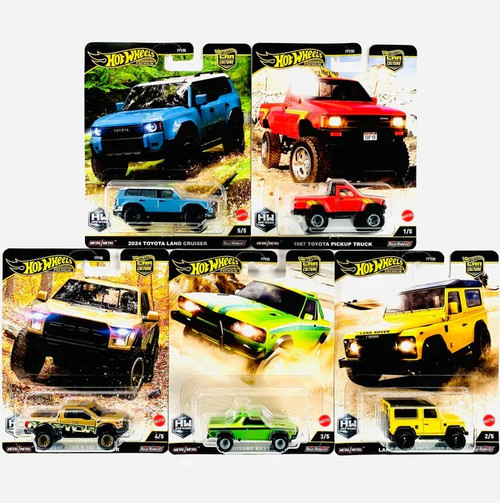 Hot Wheels Car Cultures 2025 Off Road Set of 5 Cars FPY86-961H