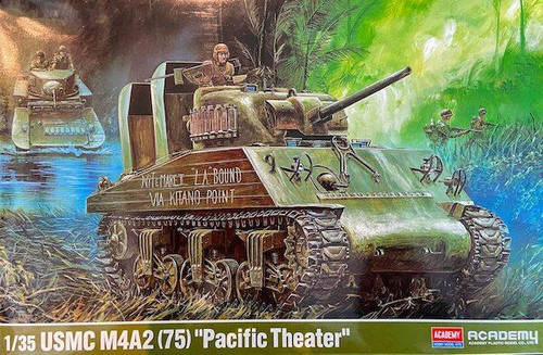 ACADEMY 1/35 USMC M4A2 PACIFIC THEATRE SHERMAN