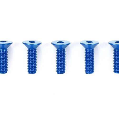 Tamiya 3 x 10mm COUNTER SUNK HEX SCREW (5)BLUE 53773