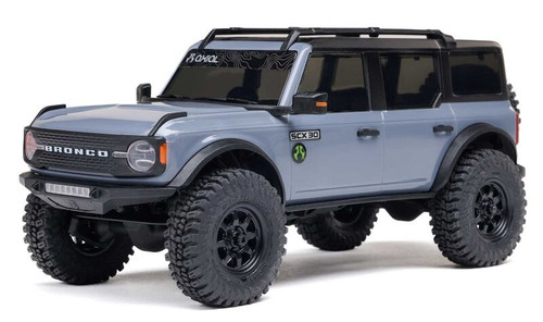 1/30 SCX30 Ford Bronco 4X4 RTR Brushed Rock Crawler (Battery & Charger Included), Gray by Axial