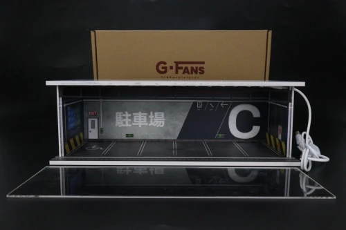 G-Fans 1/64 Japan Underground Parking Garage Diorama with LED 710022