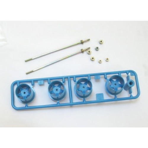 Tamiya MINI 4WD SUPER X SMALL WHEEL W/LOK NUT 15250