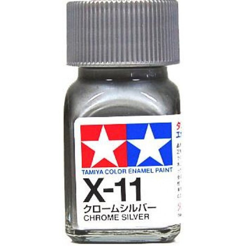 Tamiya X11 ENAMEL CHROME SILVER 8011