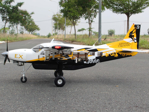 Seagull Models SEA362 Cessna 208B Grand Caravan EX 85" 30cc (Yellow/Black) ARF