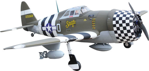 Seagull Models ( SG-Models ) P-47G Thunderbolt "Snafu 63" 20cc with electric 84° retractable landing gear