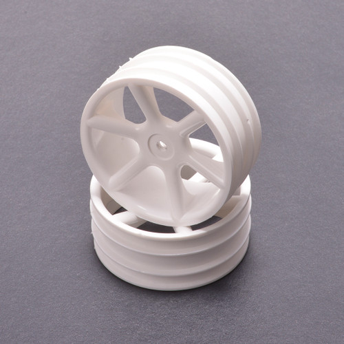 Core RC - JC 6 Spoke 2.2 4WD Front White Wheel CAT 2K (2)
