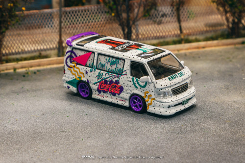 Tarmac Works HOBBY64 1/64 Toyota Hiace Wagon Custom Coca-Cola Delivery Van