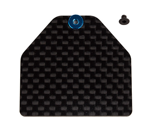 Team Associated RC10B7 Factory Team Carbon Fiber Servo Weight Plate (4g)