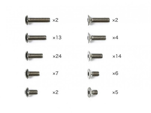 Tamiya TD4 TITANIUM SCREW SET  47464
