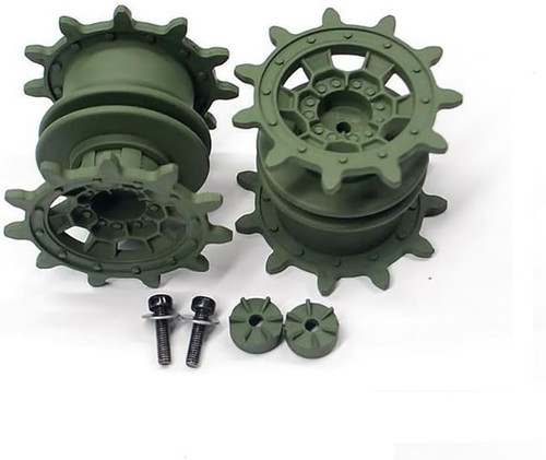 Plastic Drive Wheel 2pcs for HL henglong 3889 1:16 RC Tank German Leopard 2A6