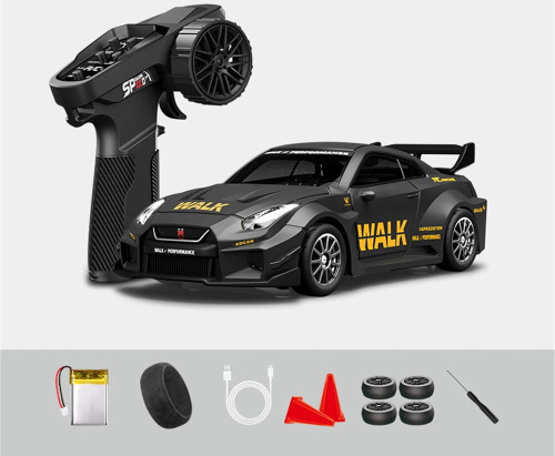 Hstar D43-02 RTR 1/43 2.4G 4WD Drift RC Car Gyro Full Proportional Alloy Body Shell -Dark