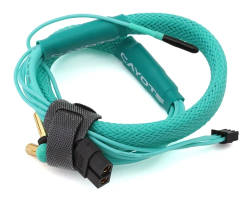 Cayote Power 2S LiPo Charge Lead (Female XT60 to 5mm Bullets) w/3-Pin JST-XH Balance Plug (Aurora Green) (450mm)