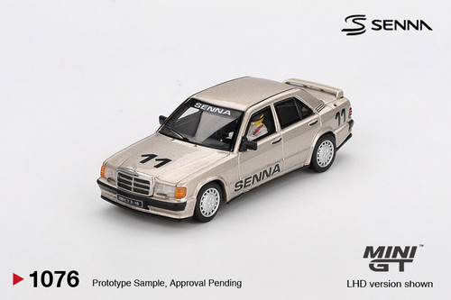 Mini GT Mercedes-Benz 190 E 2.3-16 #11 Ayrton Senna 1984 Nürburgring Race of Champions w/ Figure