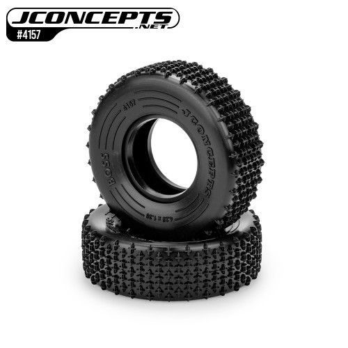 JConcepts Boss 1.9" All Terrain Comp Rock Crawler Tires (2) (4.25” OD) (Green)