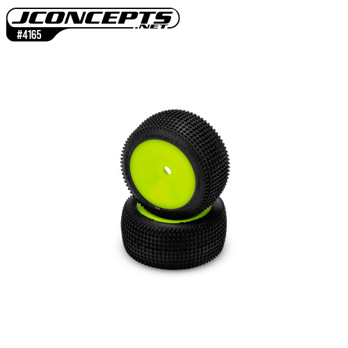 JConcepts Losi Micro-B Sprinter Pre-Mounted Rear Tires (Yellow) (2) (G3 - Soft)