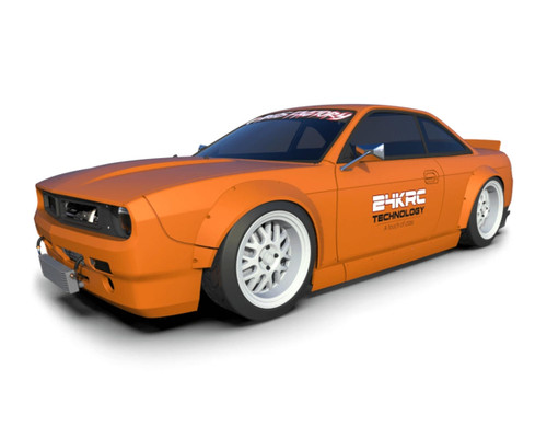 24K RC Technology 1/10 '97 Nissan 240SX S14 Boss V2 Drift Body (Clear) (257mm Wheelbase)